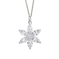 Beginnings Flower Pendant with Cubic Zirconia