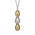 Beginnings Organic Drop Pendant with Spinning Inlays