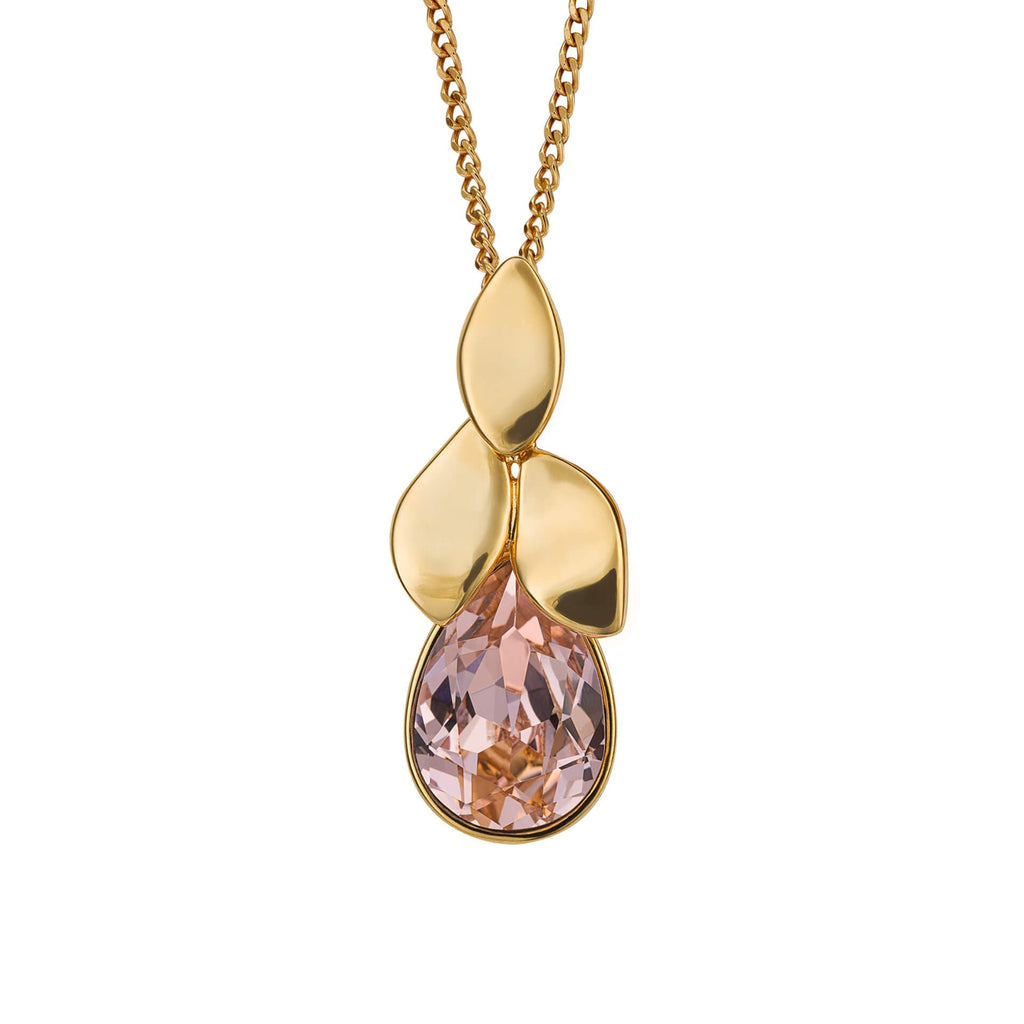 Beginnings Petal Drop Pendant with Crystal