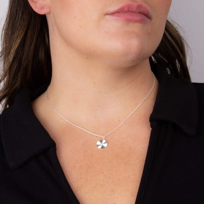 Beginnings Diamond Cut Disc Pendant