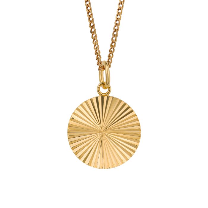 Beginnings Diamond Cut Disc Pendant