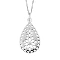 Beginnings Cut Out Lace Pattern Pendant