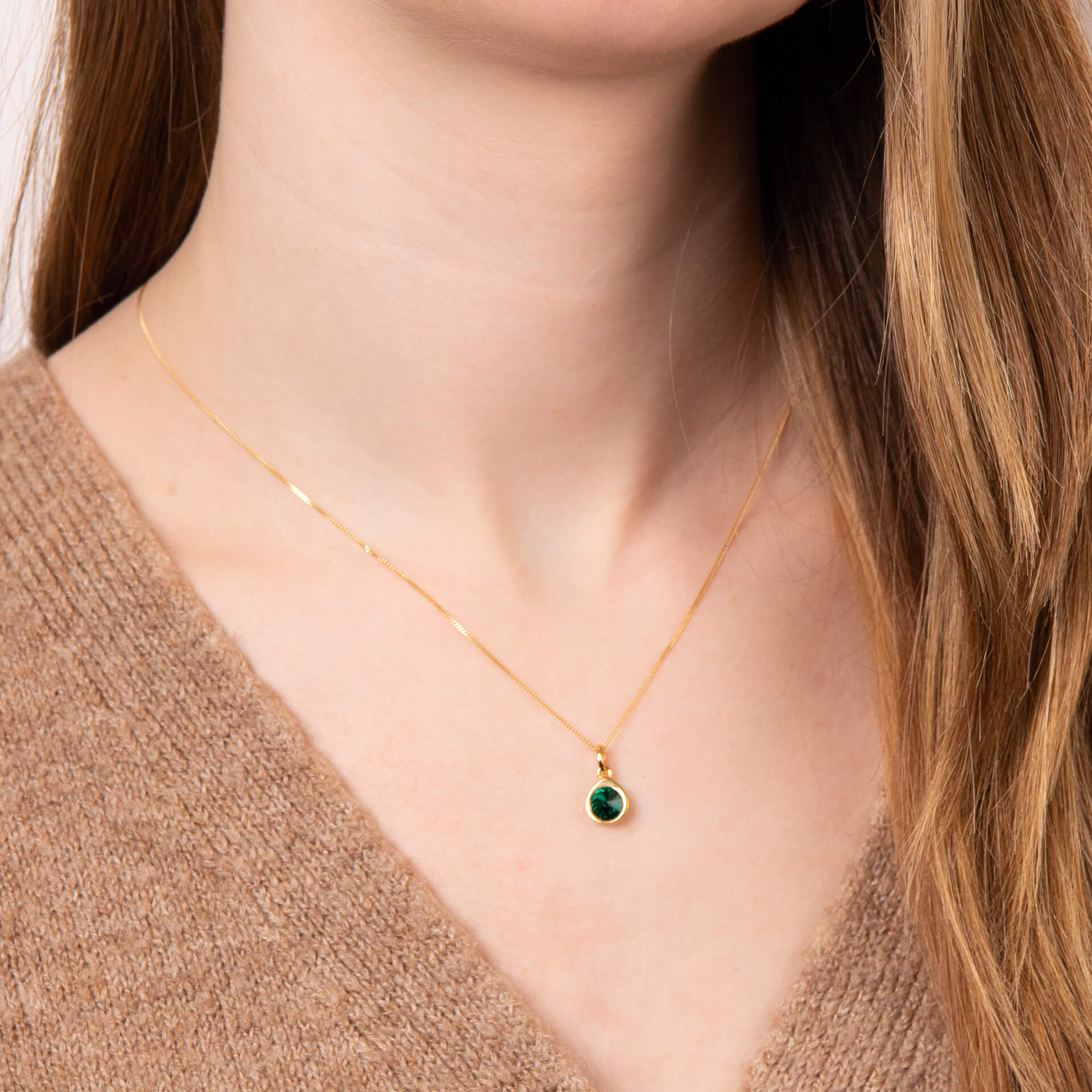 Beginnings Crystal Teardrop Pendant