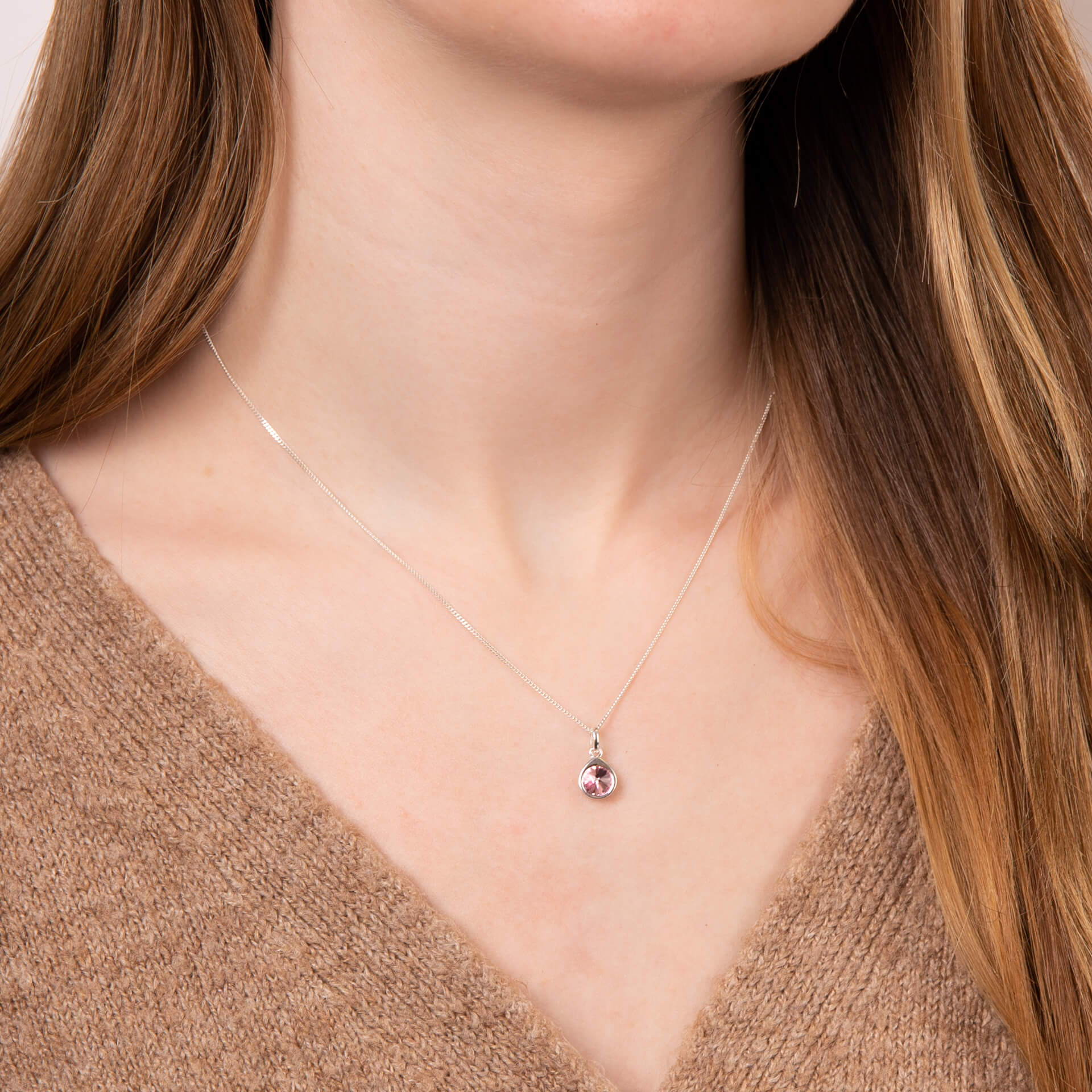 Beginnings Crystal Teardrop Pendant