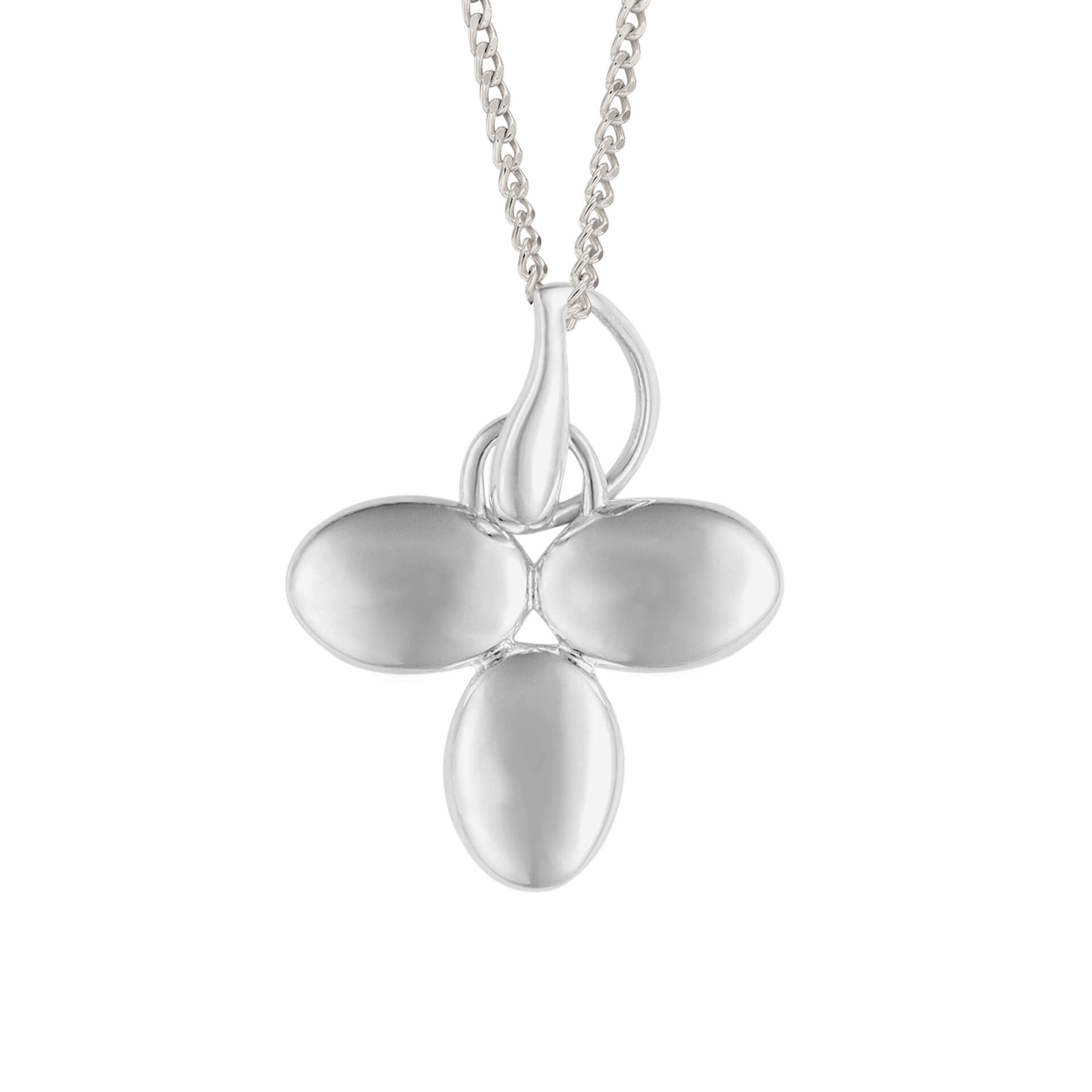 Beginnings Puffed Tri-Petal Pendant