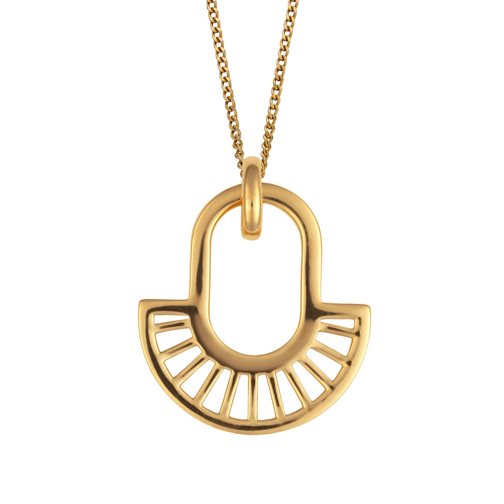 Beginnings Geometric Fan Drop Pendant
