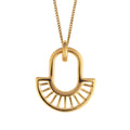 Beginnings Geometric Fan Drop Pendant