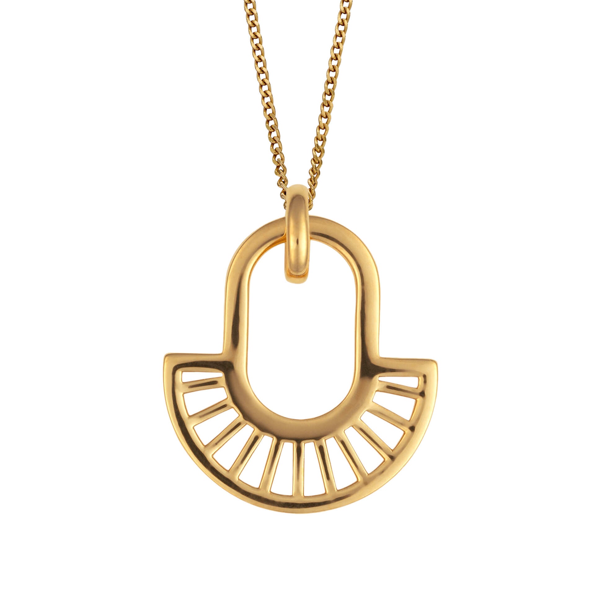 Beginnings Geometric Fan Drop Pendant