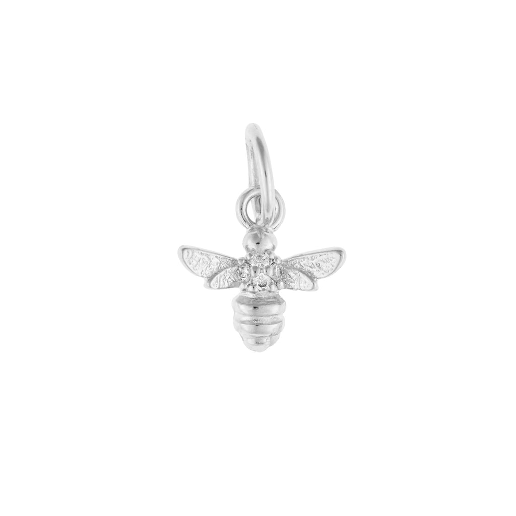 Beginnings Bee Pendant Charm with Cubic Zirconia