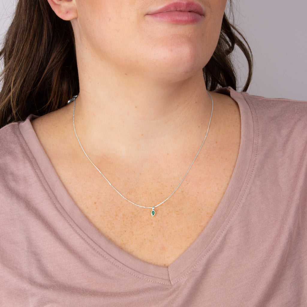 Beginnings Semi-Precious Birthstone Pendant