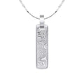 Fred Bennett Damascus Steel Narrow Bar Pendant