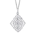 Beginnings Geometrical Lace Textured Pendant