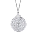 Beginnings Channel Set Circular Pendant