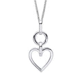 Beginnings Open Heart Drop Pendant
