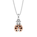 D For Diamond Ladybird Pendant with Diamond