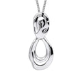 Beginnings Molten Oval Doorknocker Drop Pendant