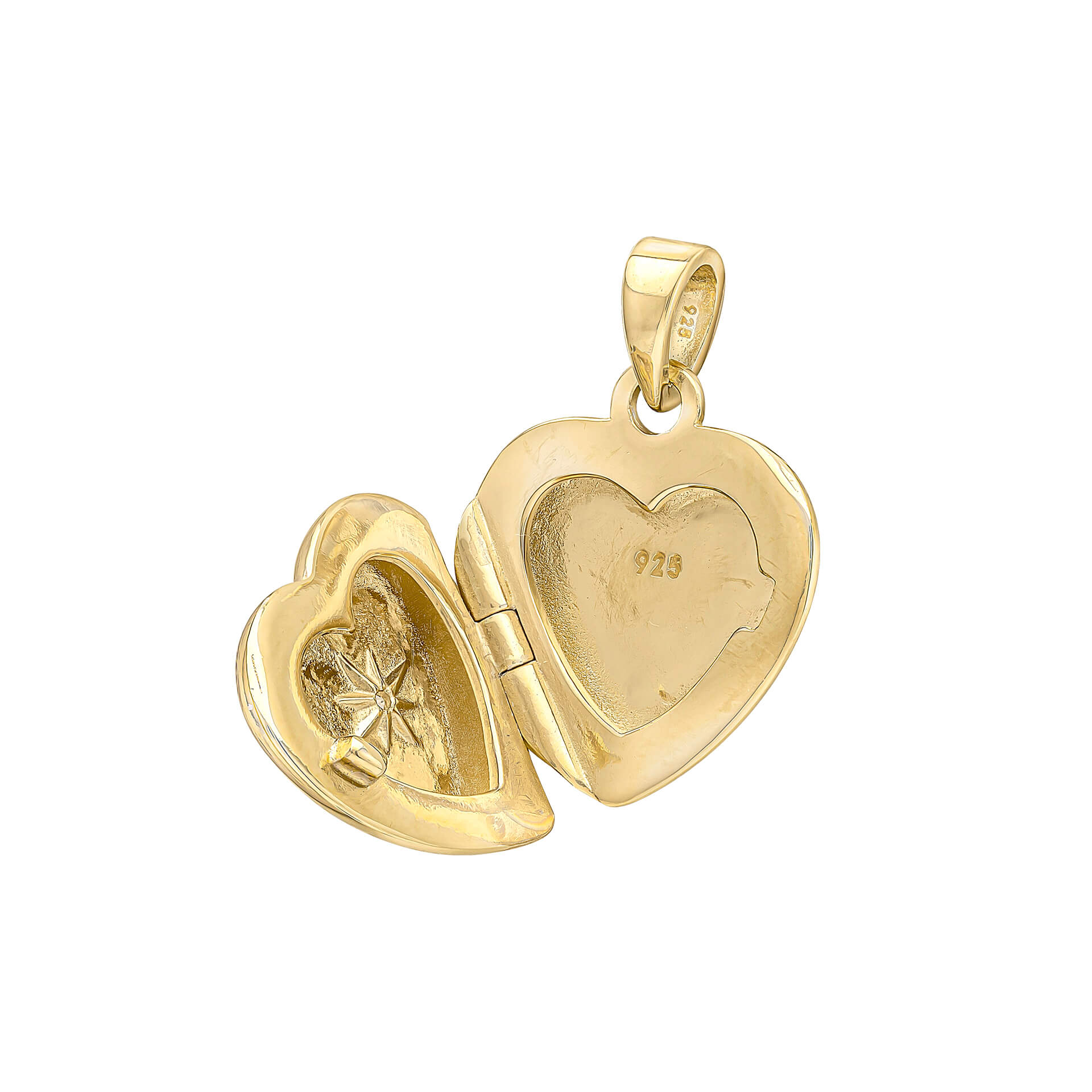 Beginnings Starburst Heart Locket Pendant