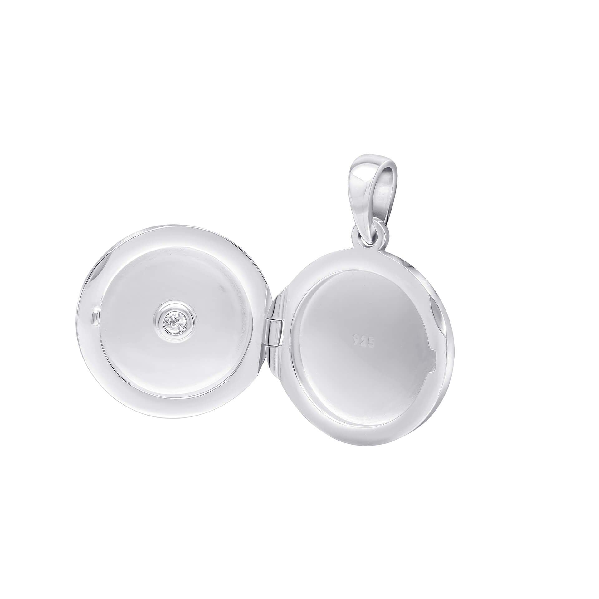 Beginnings Sunburst Round Locket Pendant