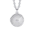 Beginnings Sunburst Round Locket Pendant