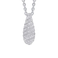 Beginnings Channel Set Droplet Pendant