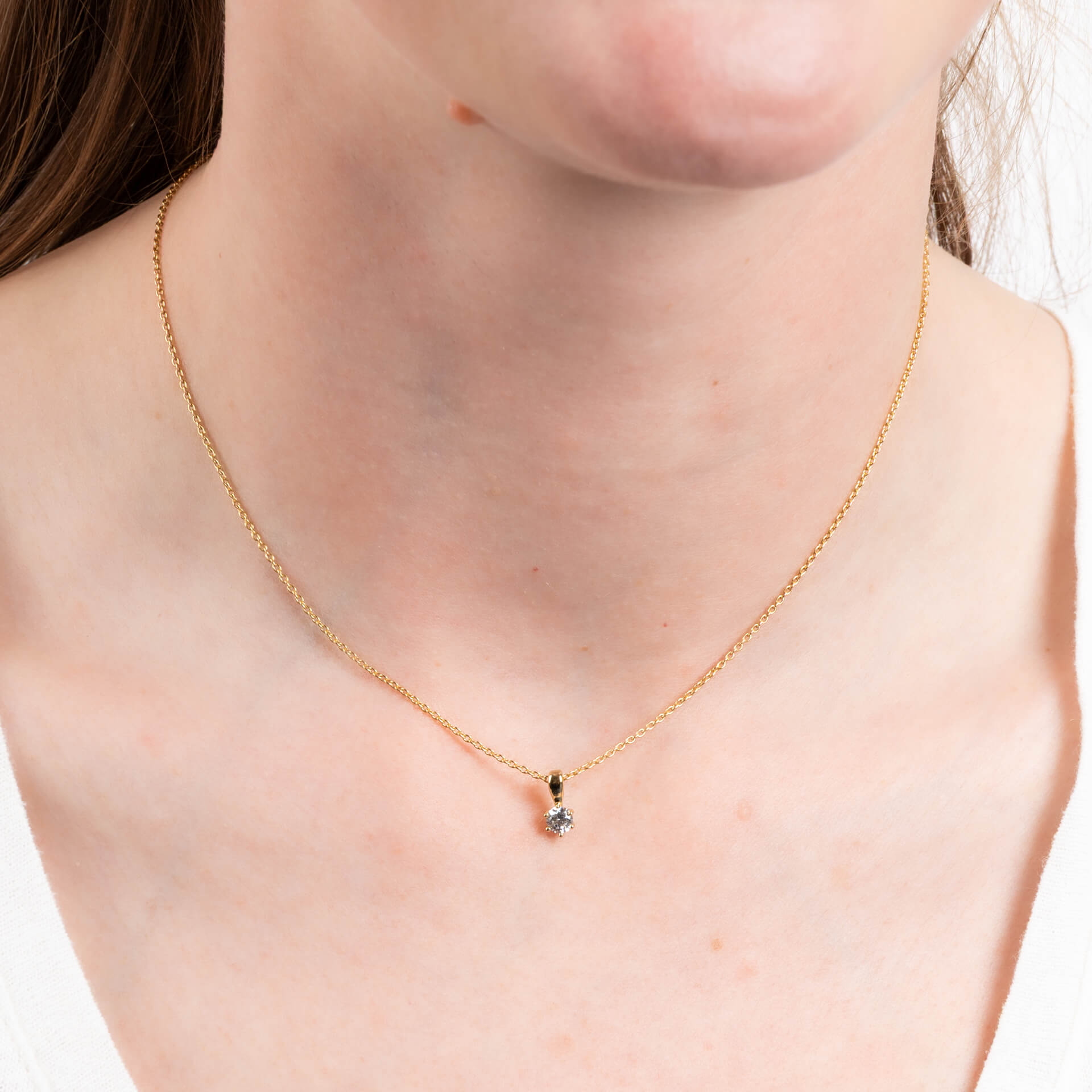 Diamonfire Six Claw Carat Pendant
