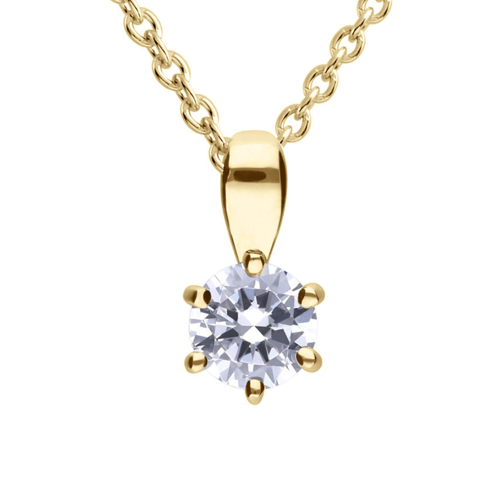 Diamonfire Six Claw Carat Pendant