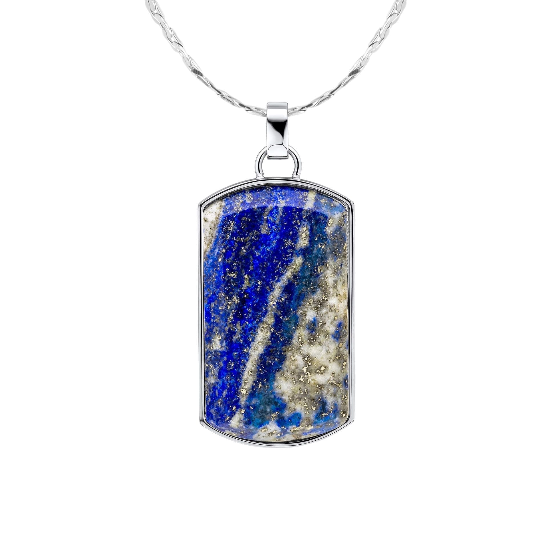 Fred Bennett Lapis Dog Tag Pendant