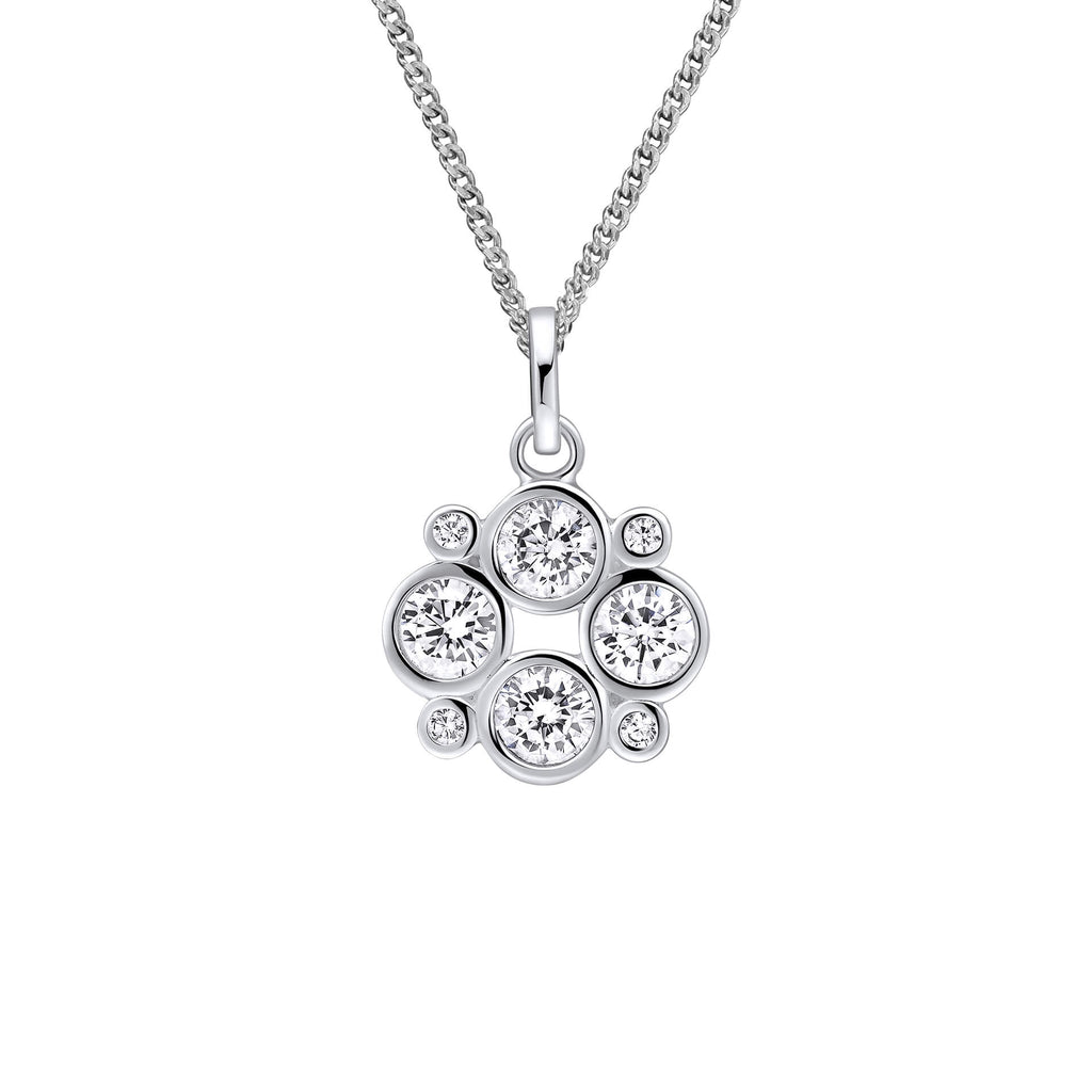 Beginnings Multi Bezel Set Cubic Zirconia Pendant