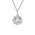 Beginnings Multi Bezel Set Cubic Zirconia Pendant