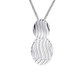 Beginnings Wave Texture Drop Pendant