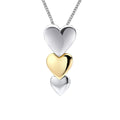 Beginnings Cascading Hearts Drop Pendant