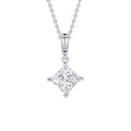 Diamonfire Princess Cut Drop Pendant