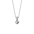 D For Diamond Heart Pendant with Diamond