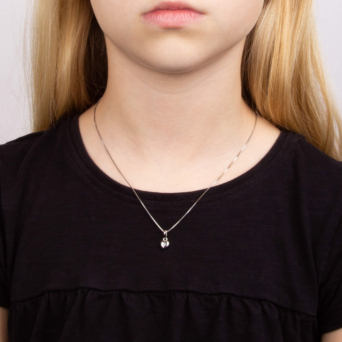 D For Diamond Heart Pendant with Diamond