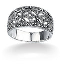 Beginnings Marcasite Wide Ring