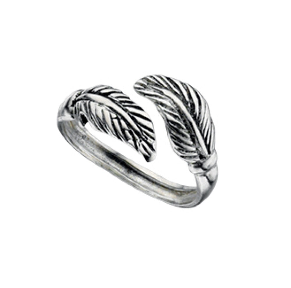 Beginnings Feather Wrap Around Toe Ring