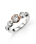 Beginnings Multi CZ Ring with Surround