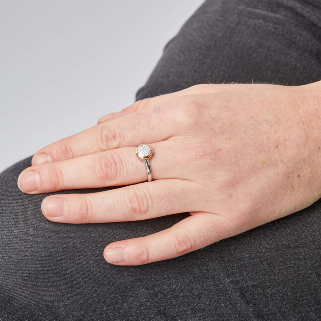 Beginnings Pave CZ Ring with Surround