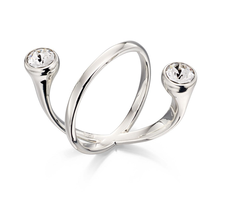 Beginnings Floating Crystal Ring