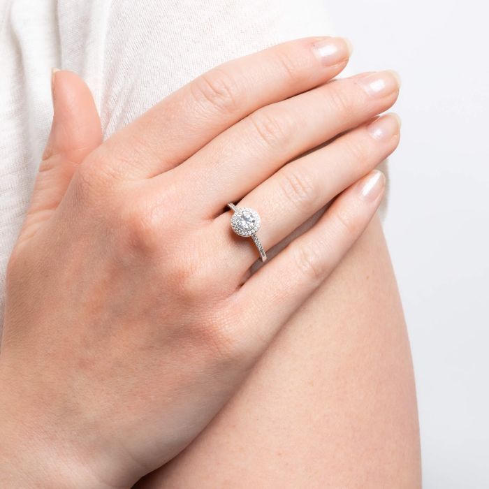 Diamonfire Round Cluster Ring