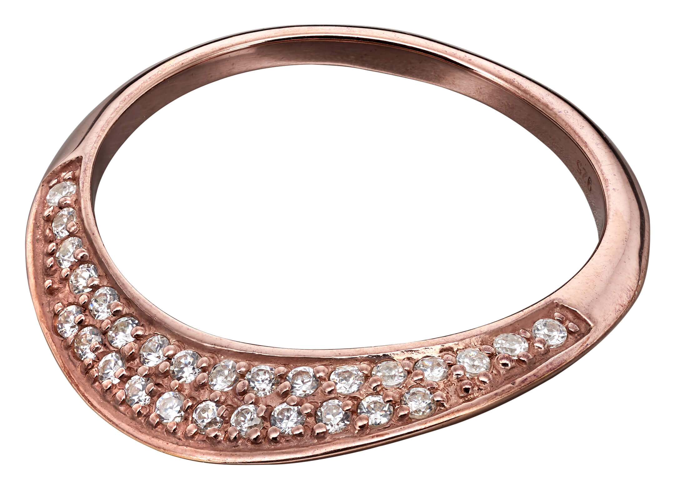 Beginnings Flat Ring with CZ