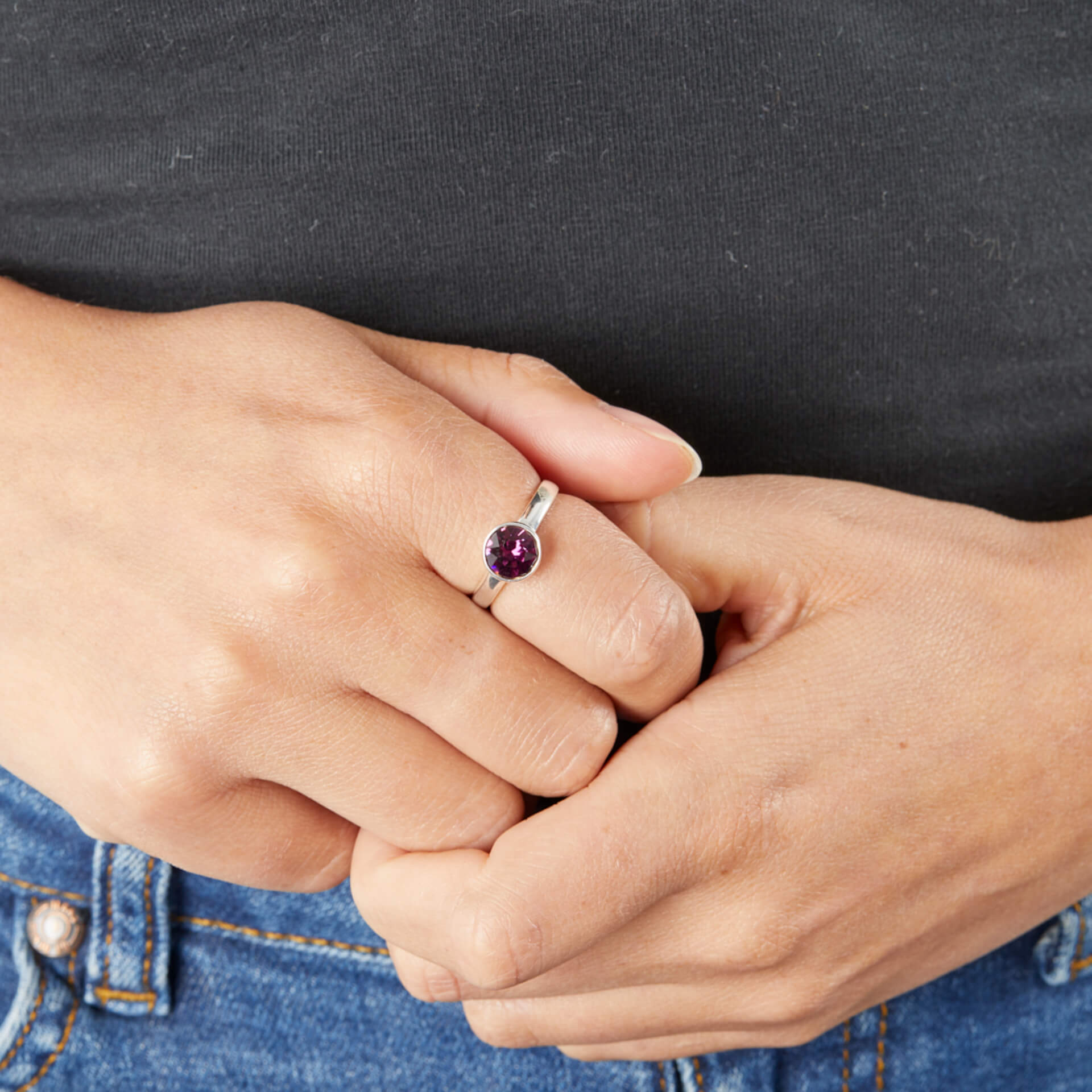 Beginnings Crystal Birthstone Ring