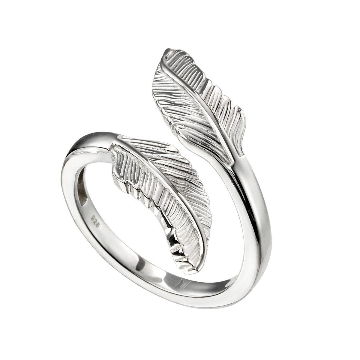 Beginnings Feather Wrap Around Ring