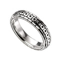 Beginnings Oxidised Pattern Ring