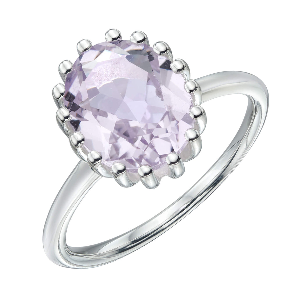 Beginnings Clawed Semi-Precious Stone Ring