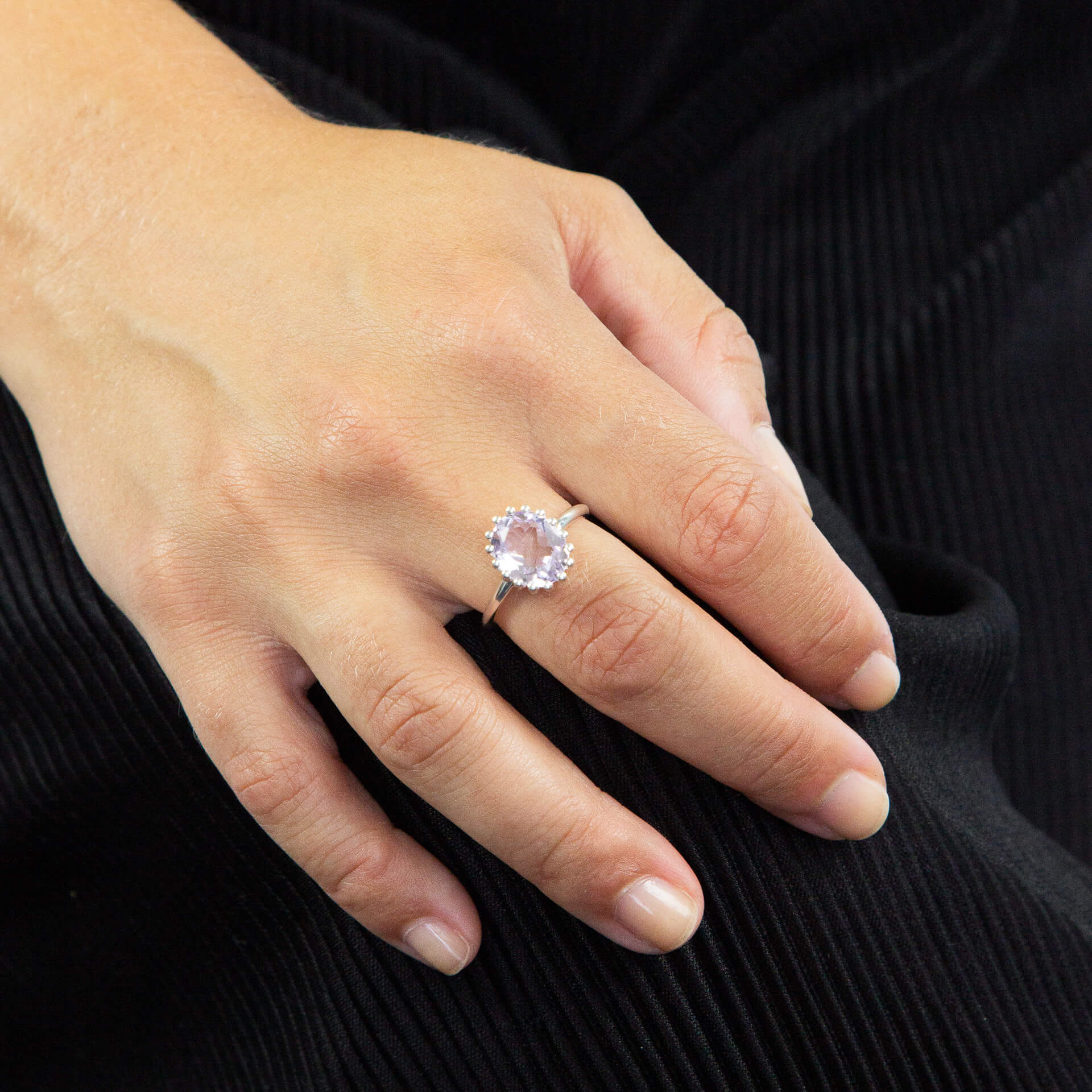 Beginnings Clawed Semi-Precious Stone Ring