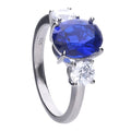 Diamonfire Oval Trilogy Ring