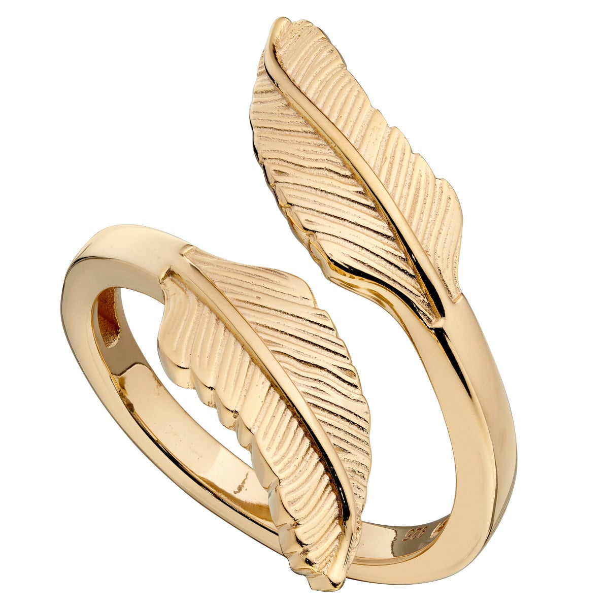 Beginnings Feather Wrap Around Ring