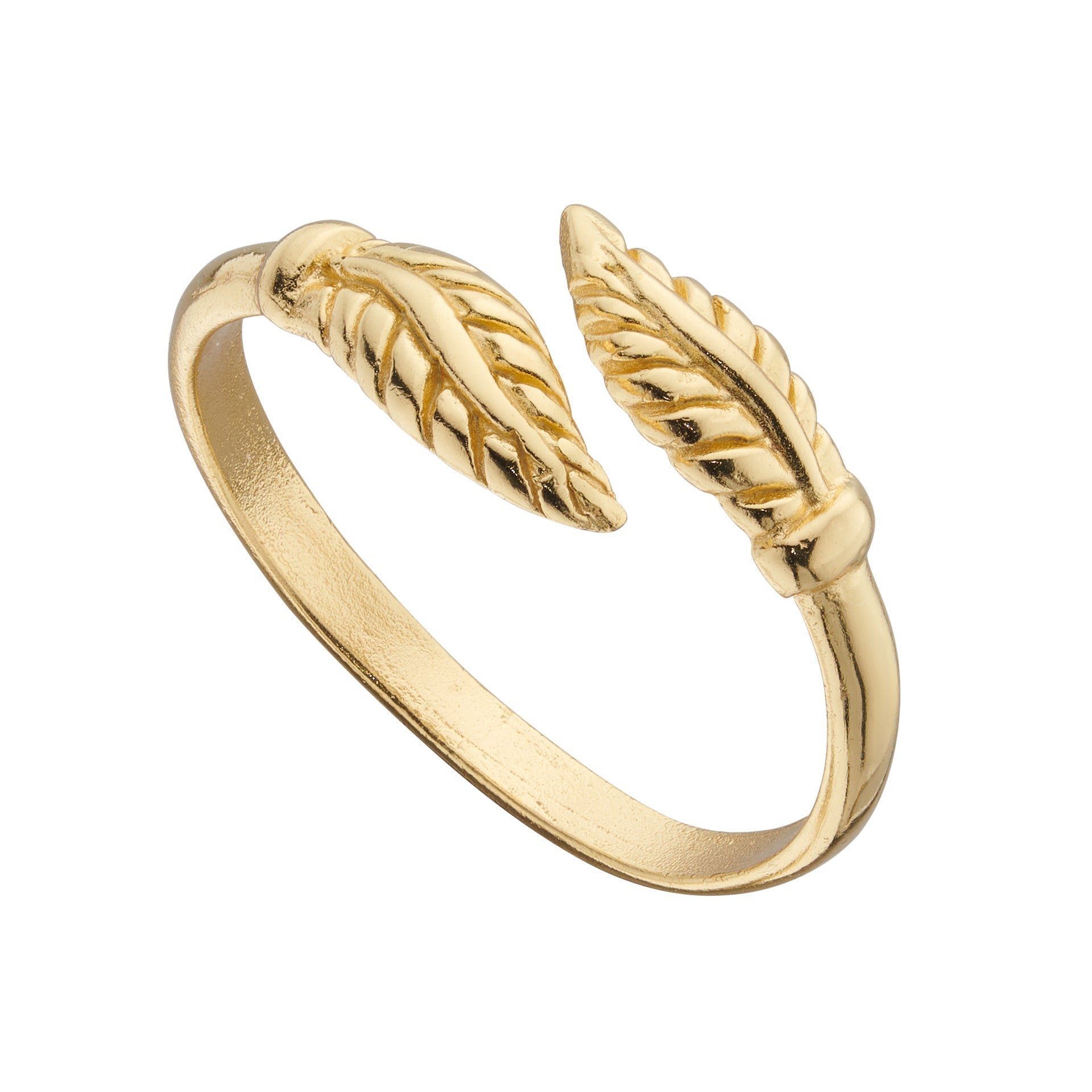 Beginnings Feather Wrap Around Toe Ring