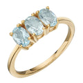 Beginnings Trilogy Ring with Blue Topaz